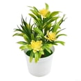 thumbnail image 3 of UHUSE Realistic Artificial Flowers Plant Pot Outdoor Home Office Decoration Gift, 3 of 5