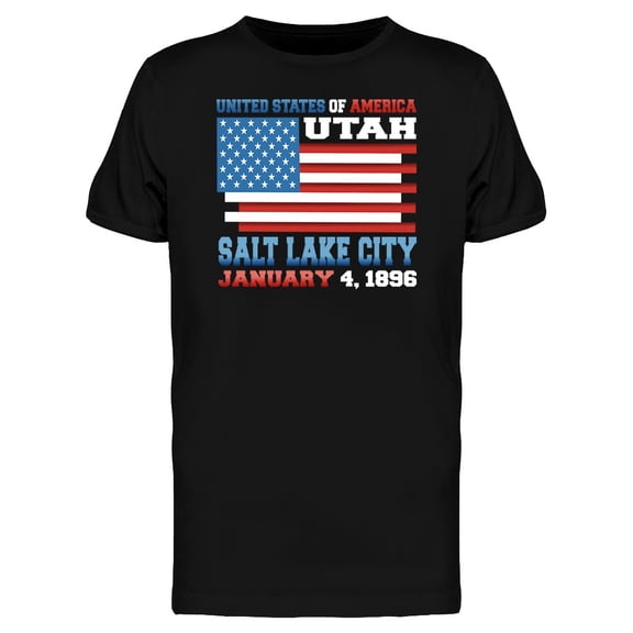 United States Of America Utah T-Shirt Men -Image by Shutterstock, Male 3X-Large
