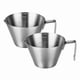 thumbnail image 1 of Stainless Steel Espresso Cup with Handle, 3.4oz/100ml Measuring Mug with Spout and Scale Markings for Coffee Preparation, 1 of 5