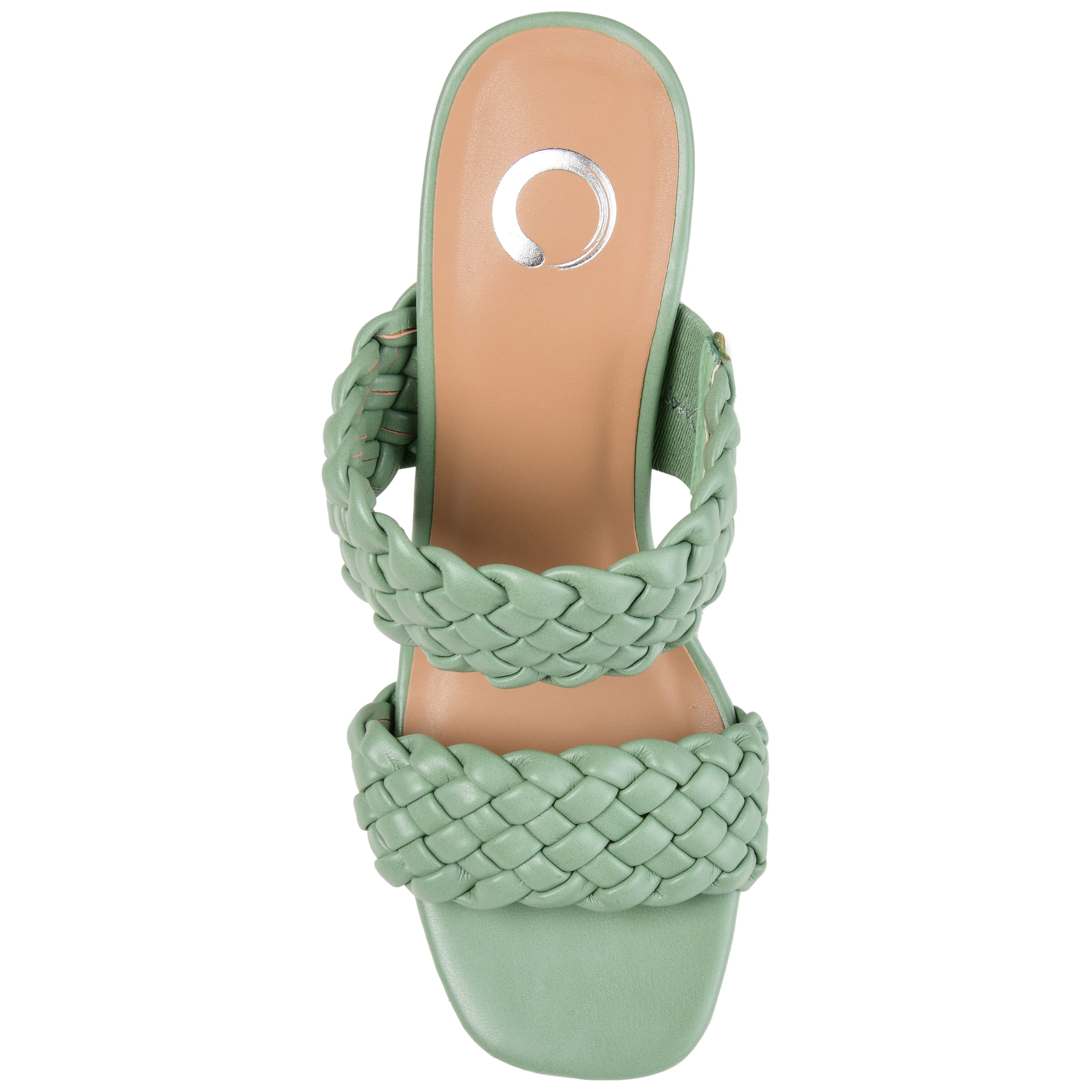 Journee Womens Melissa Open Square Toe Block Heel Dress Sandals, Widths Available
