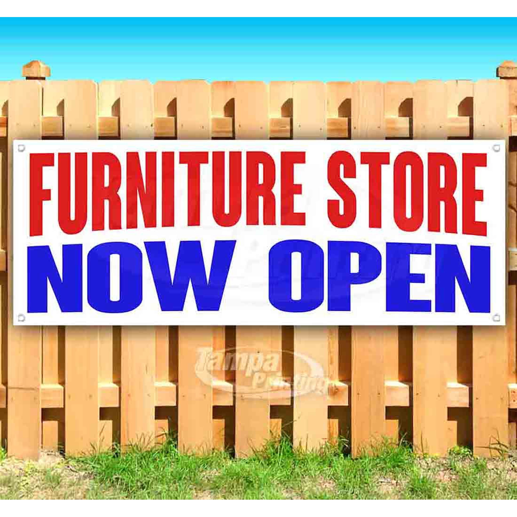 Furniture Store Now Open 13 oz Vinyl Banner With Metal Grommets