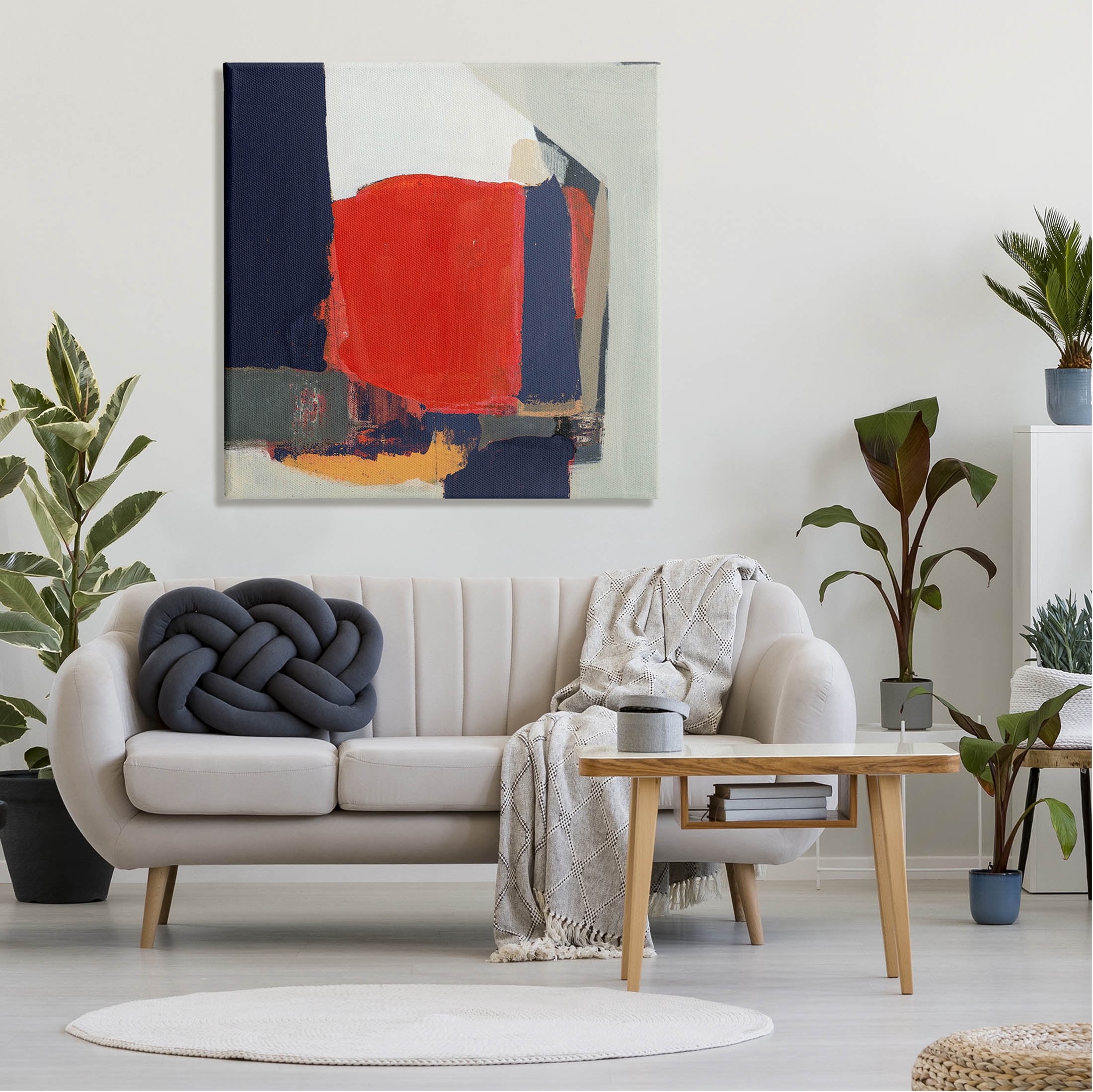 Stupell Industries Primary Blocked Geometric Shapes Painting Gallery Wrapped Canvas Print Wall Art, Design by Terri Burris
