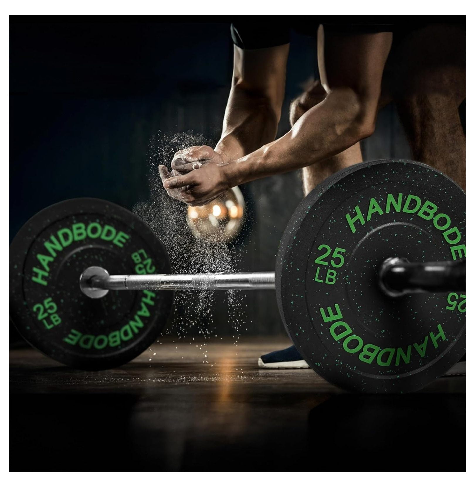 SONGMY Bumper Plates High-Bounce Olympic Weight Plates, Colored crumb rubber plate for Weight Lifting and Strength Training