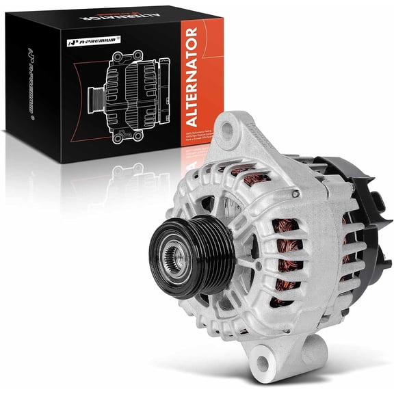 A-Premium Alternator Compatible with Chevrolet Cruze 2014-2015 2.0L, 12V 140A 6-Groove Clutch Pulley Clockwise, Replace# TG12C052, 13588306