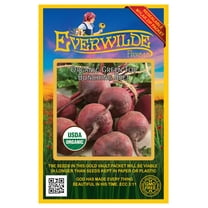 Everwilde Farms - 500 Organic Green Top Bunching Beet Seeds - Gold Vault Jumbo Bulk Seed Packet