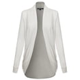 thumbnail image 1 of FashionOutfit Women's Classic Stylish Comfortable Open Front Draped Cardigan, 1 of 3