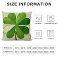 thumbnail image 5 of Nawypu  St Patricks Day Shamrock Pillow Covers, Lucky Clover Green Decorative Throw Pillow Covers Irish-Themed Home Decor Cushion Cases,, 5 of 5