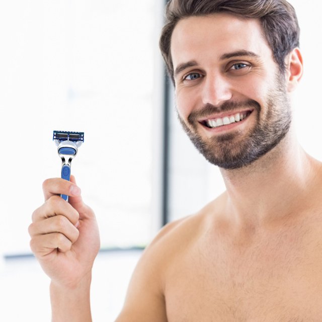Cuchillas de afeitar de repuesto, recambio de cuchillas de afeitar para Gillette Fusion Proglide, 4 Uds.
