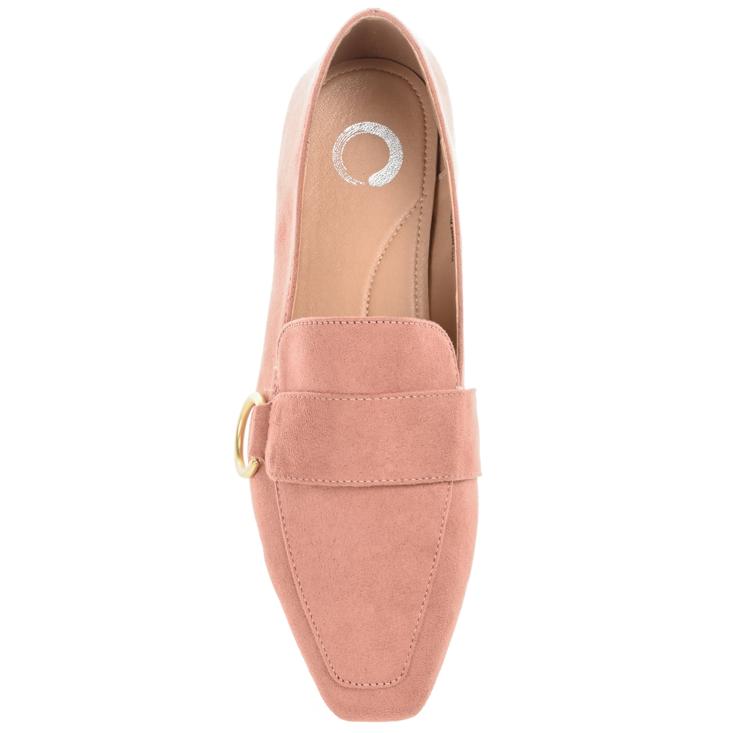 Journee Womens Benntly Slip On Square Toe Loafer Flats