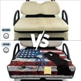 thumbnail image 6 of COEQINE Golf Cart Seat Covers Blanket, Travel Sports Cart Seat Cushion Covers for 2 Person Seats Club Car, Universal Golf Accessories for Summer or Winter, Golfer American Flag, 6 of 8