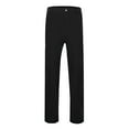thumbnail image 4 of JTieacloth Men's Casual Solid Color Elastic Casual Business Pants Fashion Pants Men's Pants Cargo Pants for Men Black, 4 of 7
