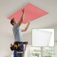 thumbnail image 4 of Vintage Coral Red Magnetic Fluorescent Light Covers for Ceiling Lights 2x4Ft,Farmhouse Retro Solid Color Linen Texture Office Classroom Kitchen Drop Ceiling Light Covers Filters Shade Panel 4Packs, 4 of 9