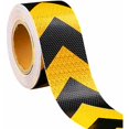 thumbnail image 1 of Qucyy Danger Arrow Sticker Reflective Tape Yellow and Black Reflective Tape Reflective Warning Tape Safety Tape Conspicuity Warning Tape, 1 of 5