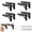 Metal-8 Inch- 8 Packs, variant on Folding Shbrackets - 16 Inch 4 Heavy Duty Metal Collapsible Bracket Diy Wall Mounted Space Saving For Table Work Bench (with Screws)
