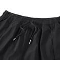 thumbnail image 6 of DDAPJ pyju Clearance Today! Big and Tall Workout Shorts for Men Drawstring Gym Athletic Shorts Basketball Training Shorts with Pockets Black L, 6 of 7