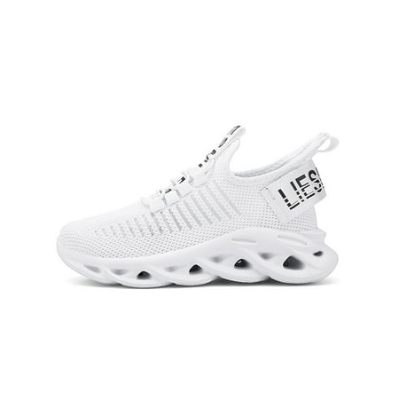 

GENILU Boy s Lightweight Casual Closed Toe Wedges All Seasons Durable Wear Resistant Lace Up Sneakers