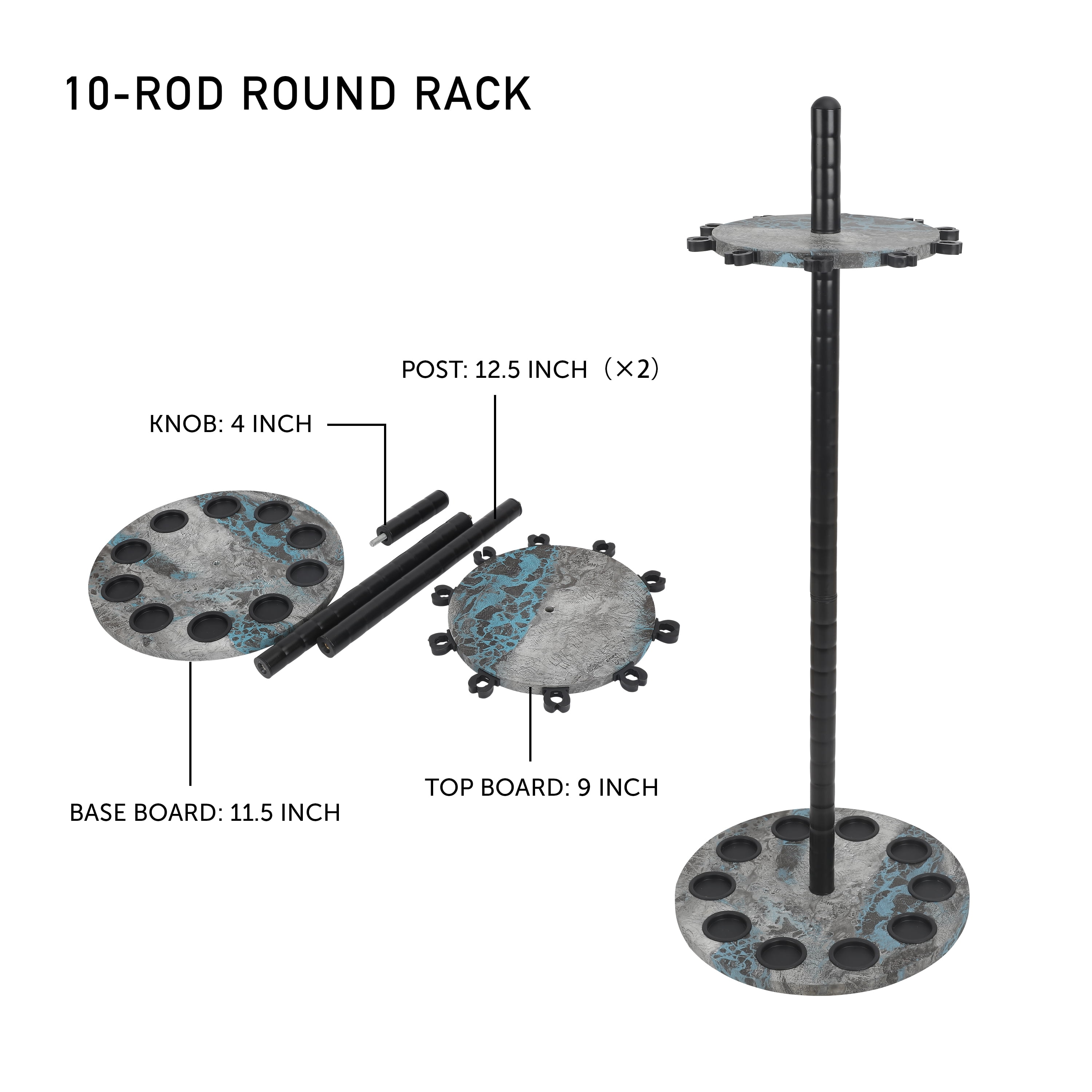 bass pro shops 12 rod tackle storage rack