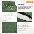 thumbnail image 6 of Accent Barrel Chair, 360° Swivel Round Sofa Chair with 3 Pillows, Upholstery Sofachair Leisure Club Chaise Armchair For Living Room Apartment Home Office, 6 of 8
