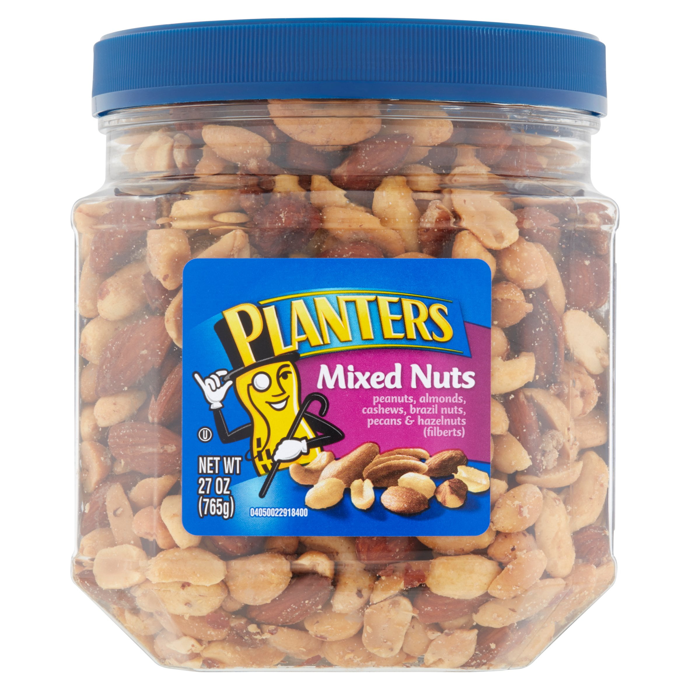 Planters Mixed Nuts: Peanut, Almond, Cashew, Brazil Nut, Pecan, Hazelnut, 27 OZ (765g) by Kraft Foods Group, Inc.