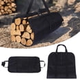 thumbnail image 2 of Sac de Rangement en Bois pour Bûches, Sac de Transport Portable Multifonction pour Camping, 2 of 8