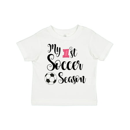 

Inktastic My 1st Soccer Season Gift Toddler Toddler Girl T-Shirt