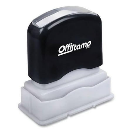 UPC: 0039956345262 | Offistamp 0.375 x 1.375 in. PAST DUE – Plastic Pre-Inked Message Stamp Red