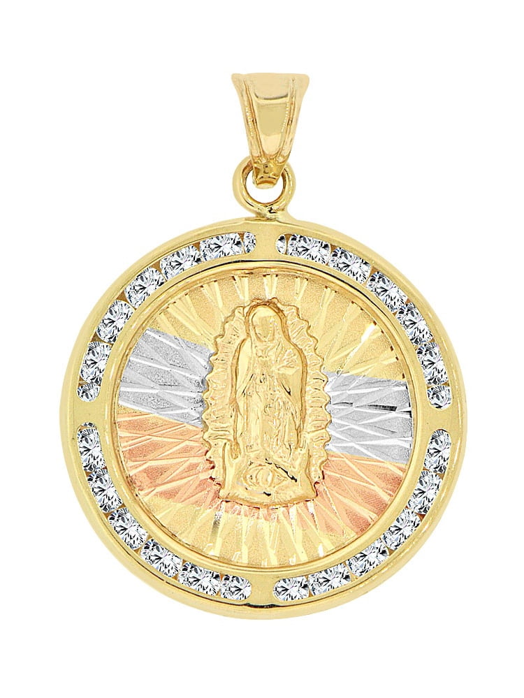14k Tricolor Gold, Religious Virgin 