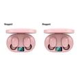 thumbnail image 4 of Seitruly Bluetooth-compatibilidad 5.0 Auriculares Inalámbricos Impermeables Estuche de carga en la oreja Pantalla LED Caminar Manos libres Auricular de Rosado 2piezas, 4 of 6