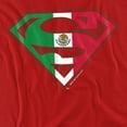 thumbnail image 2 of Superman Mexican Shield Women's T Shirt, Red, Medium, 2 of 6