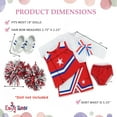 thumbnail image 6 of Emily Rose 18 Inch Doll Clothes and Accessories 7 Piece USA Modern Cheer Cheerleader Outfit, Including Doll Gym Shoes and Pom-Poms! | Compatible with 18" American Girl and Our Generation Dolls, 6 of 9