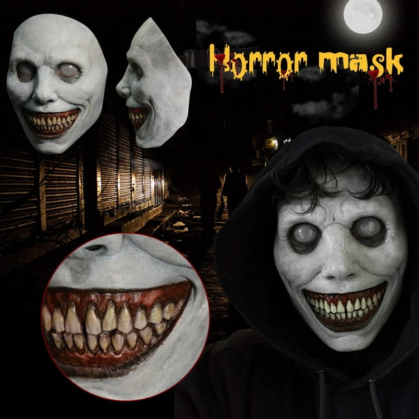 2PC Safe Cycling Creepy Halloween Mask，Smiling Demons，The Evil Cosplay Props  - Walmart.com