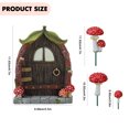 thumbnail image 2 of Figuras Puertas La Ventana Jardín en Miniatura Patio Puerta Los Elfos Adornos Resina Regalos Del para El Césped, 2 of 8