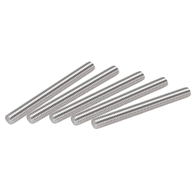 Unique Bargains Tige Entièrement Filetée M10 x 90 mm en Acier Inoxydable 304, Filets à Droite, Lot de 5
