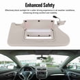 thumbnail image 4 of Visera Parasol Para Coche Con Luz De Maquillaje, Beige Elegante Visera Protectora Para Altima 2013-2018 Auto Coche, 4 of 7
