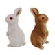 thumbnail image 5 of 2 uds figuritas de conejitos estatuas de animales, decoración de Pascua, pequeñas esculturas de resina de conejo para balcón, paisaje, césped,, 5 of 9