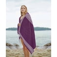 thumbnail image 2 of Dark Purple Retro Greek Key Beach Towels Oversized Super Absorbent,Geometric Greece Ancient Farmhouse Lightweight Bath Towel Quick Dry Sets For Bathroom/Pool/Rv Camping/Beach Play/Gym Room 30"x60", 2 of 8