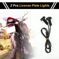 thumbnail image 2 of Unique Bargains 2 Pcs License Plate Light 12V Led Tag Lamp for Car Motorcycle Waterproof White License Plate Light, 2 of 7