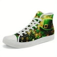 thumbnail image 4 of Coolcustomize Men's St. Patrick'S Day High-Top Sneakers - Vibrant Four Leaf Clover & Beer Mug Design, Comfortable Canvas, Durable Lace-Up Casual Shoes for Streetwear & Daily Wear| Vibrant Shoe Design, 4 of 10