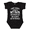 Black, variant on Funny Baby Bodysuit I Don’t Always Listen to My Papa But When I Do We Always Get in Trouble Graphic Baby Onesie for Infants