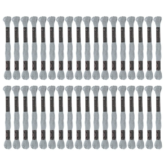 3pcs 12 Skeins Embroidery Floss 8.75yds(8m) Egyptian Cotton Cross Stitch Thread, Pastel Purple(6415)