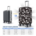 thumbnail image 6 of Balery Luggage Cover Skeleton Print Suitcase Covers for Luggage Elastic Washable Suitcase Protector Fits 18-32 Inch Luggage-Large, 6 of 9