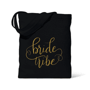 Black Bride Tribe Canvas Beach Tote Bag