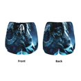 thumbnail image 3 of Balery Celestial Ram Night Sky Pantalones cortos deportivos para mujer con forro y dos bolsillos, elásticos, para entrenamiento, gimnasio, yoga-X-Large, 3 of 7