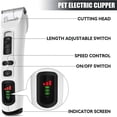 thumbnail image 3 of Dog Clipper - Professional 3 Modes Dog and Cat Clipper for Long and Thick Hair, Cordless Rechargeable Electric Clipper with 2200mAh Battery, 3 of 5
