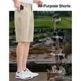 thumbnail image 5 of PULI Men’s Golf Shorts 12" Inseam Lightweight Stretch Quick-Dry Hiking Casual Dress Work Hybrid Shorts with Pockets, 5 of 6