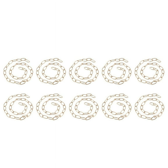 10pcs 1M Heavy Duty Chain for Vintage Chandelier Hanging Lamp,French Gold