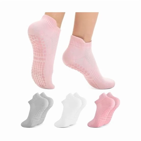 Eryueer Grip Pilates Socks, Yoga Socks with Grips for Women Non Slip
