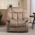 thumbnail image 4 of HSUNNS Power Lift Recliner Chair for Elderly, Single Sofa Recliners for Living Room with Side Pocket, Light Camel, 4 of 10