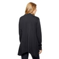thumbnail image 3 of Expert Brand USA-Made Women's MoCA Cotton Blend Cardigan, Black, Medium, 3 of 5