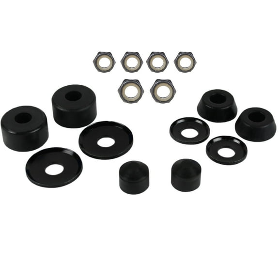 Skateboard Truck Rebuild Kit 98A Bushings Washers Pivot Cups Nuts For 2 Trucks